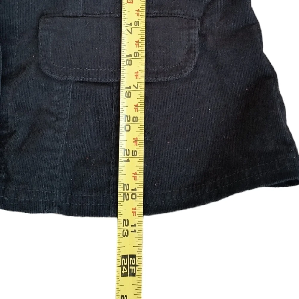 Chico's Black Corduroy Blazer/Jacket Size 0 (US Size S)
